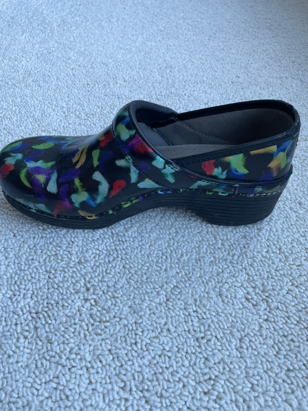 Dansko Multicolor Leather Clogs, Size 39 (8 1/2) - Picture 5 of 7